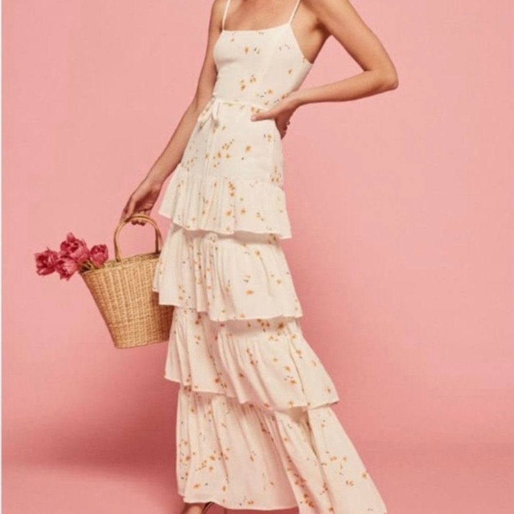 Reformation Foxglove Long Dress Sz. 6 Never Worn